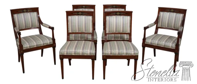 L62321EC: Set of 6 French Empire Cherry Dining Room Chairs