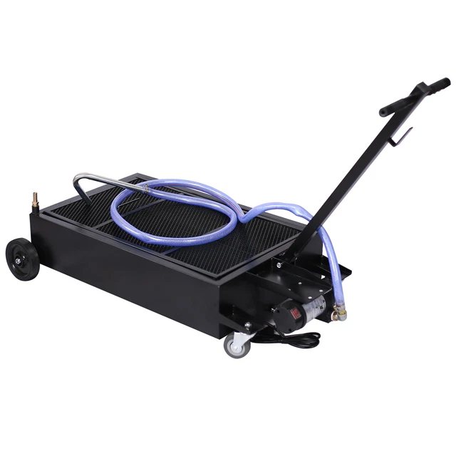 20 gallon low profile oil drainer with electric pump