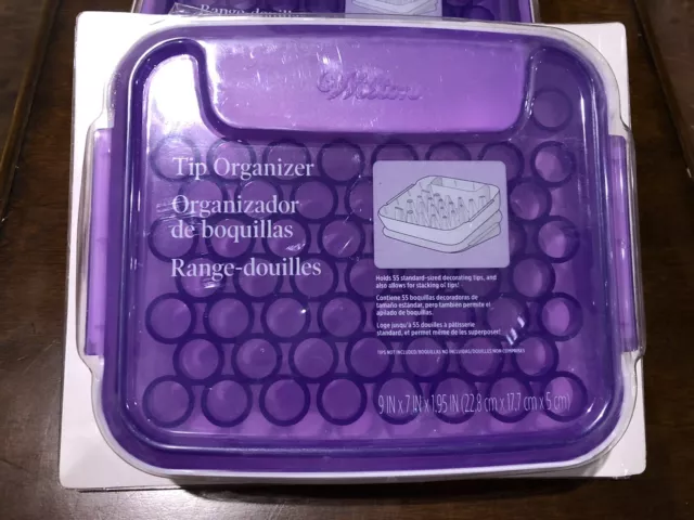 Organizador estuche de almacenamiento para decorar pasteles Wilton acopladores flores y uñas