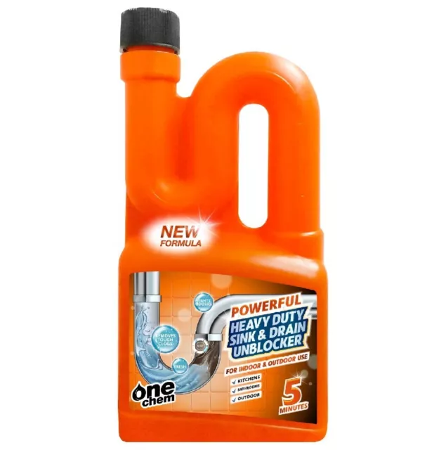 Sink and Drain Unblocker 750ml Heavy Duty Powerful Formula One Chem