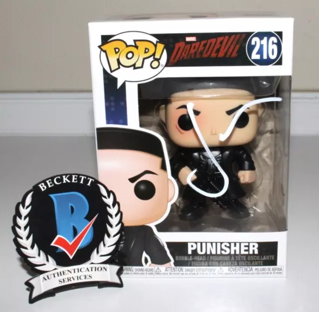Jon Bernthal Signed The Punisher Funko Pop Toy Figure Beckett Coa 216 Daredevil