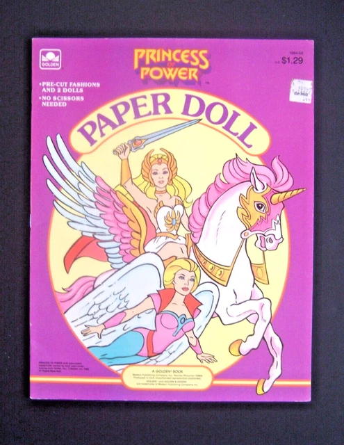 Uncut  Original Paper Doll Book Of Princess Of Power - Excellent