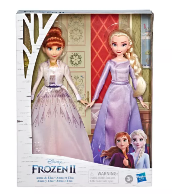 Disney Frozen Anna and Elsa Fashion Doll Set - Hasbro 2019 – New