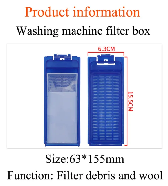 1pc Filter Mesh Box Strainer For Haier XPB85-L227HS Washing Machine