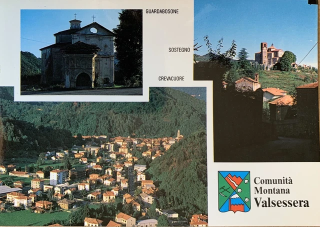 Cartolina Sostegno Crevacuore Guardabosone Valsessera Biella Non viaggiata
