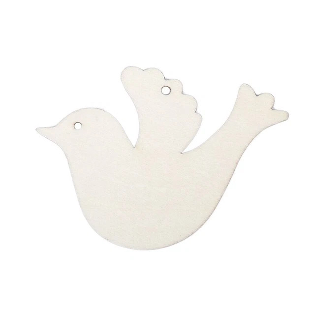 10 pz/set legno per auguri di nozze albero o decorazione natalizia W9N4