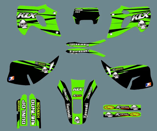 FOR Kawasaki KLX250 1998-2003 Graphics Stickers Decals Deco Full Kit