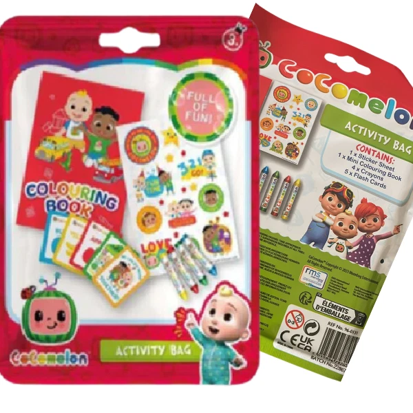 ACTIVITY FUN Bag Including Colouring Book Stickers Crayons