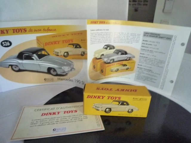Dinky Toys France N°526 - Mercedes 190 SL à Jantes Concaves - Dans Sa Boîte