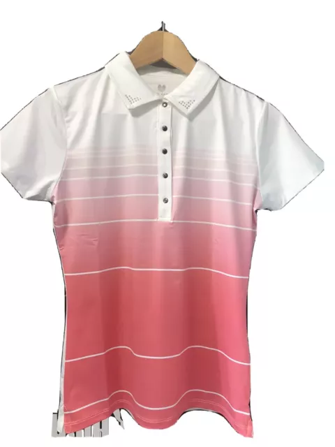 Palm Grove Ladies Golf Polo Shirt Coolpass Coral