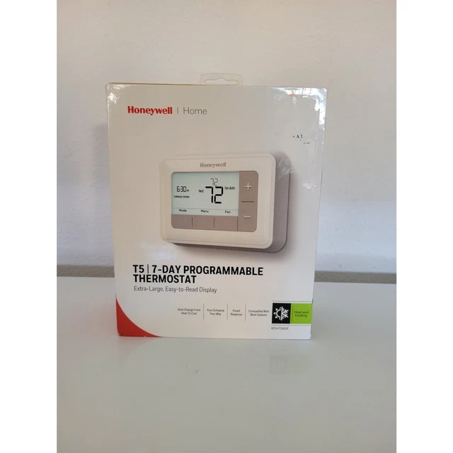 HONEYWELL HOME RTH7560E 7Day Flexible Programmable Thermostat White