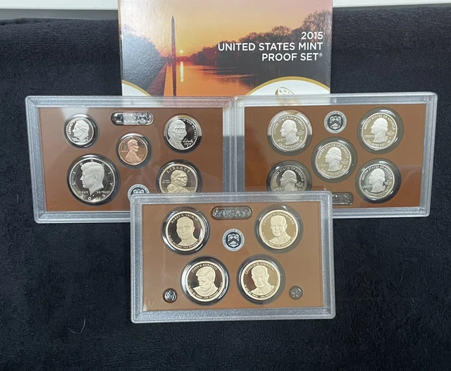 **2015**US Mint Proof set (14) coins in all GEM Quality w/US Presidents OGP*