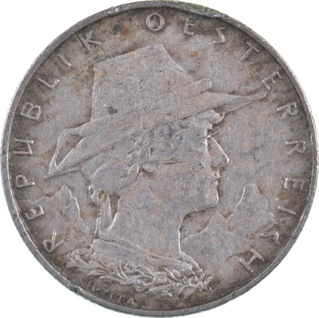 Roughly the Size of a Dime 1925 Austria 10 Groschen World Silver Coin *248