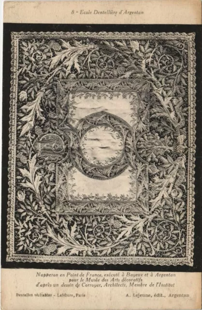 CPA Ecole Dentillière d'ARGENTAN-Napperon en Point de France (29481)