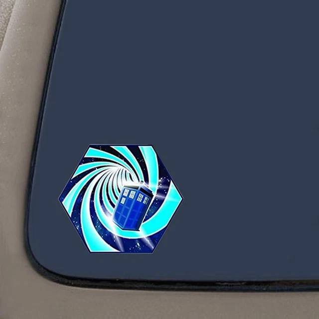 Dr Who Inspired Tardis Decal Sticker | 5.5 Inches By 4.8 Inches Decal Sticker | Dr Who Inspired Tardis Decal Sticker | 5.5 Inches By 4.8 Inches Decal Sticker |