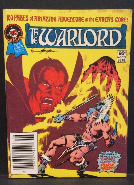 DC Blue-Ribbon Digest - #10 - The Warlord - Newsstand - DC Comics - 1981 - F/VF