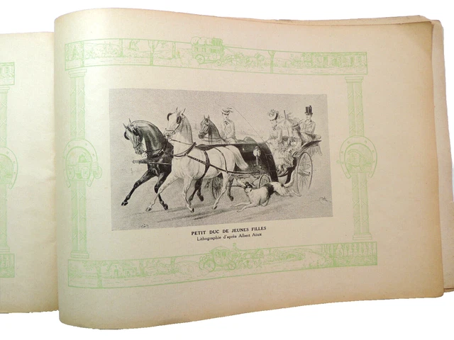 Ancien Album Illustré "Équipages Et Voitures" – Dessins De Dumoulin (1935)