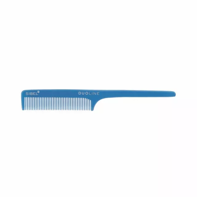 Sibel Duoline Cellulose Acetate Hairdressing Light Blue Comb Salon Barber