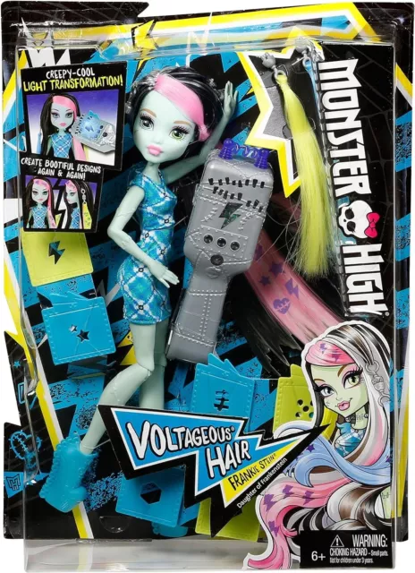 MONSTER HIGH VOLTAGEOUS Hair Frankie Stein Doll New NRFB Free