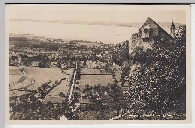 (37962) Foto AK Bregenz, Ausblick vom Gebhardsberg, 1926