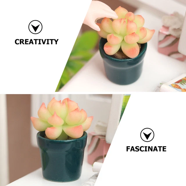 1/12 Scala Casa Delle Bambole Vaso Per Piante Piccole FLOSET1 - Foto 7