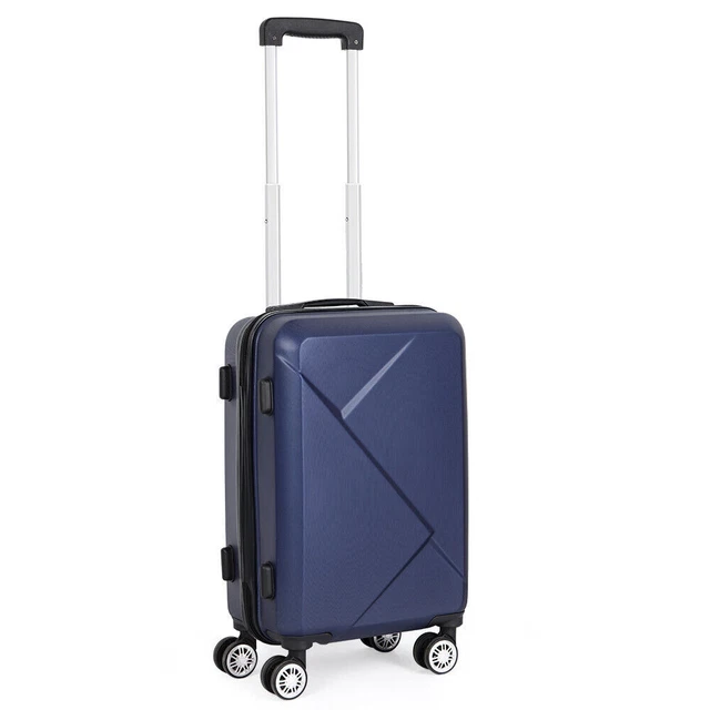 20 INCH BLUE Carryon Luggage Hardside Boarding Suitcase, Spinner