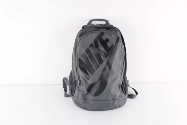 Nike Hayward Futura 2.0 Spell Out Big Logo Backpack Book Bag Carry On Gray