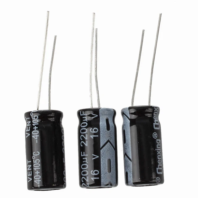 (R) 3 x 2200UF 16V 105C Radial condensateur electrolytique 10x20mm P7B39611