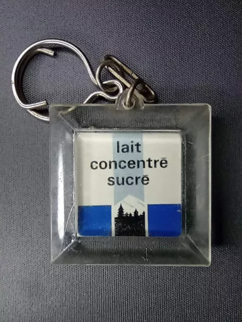 Porte clé vintage année 60-70 lait concentré sucré porte clef collection O04