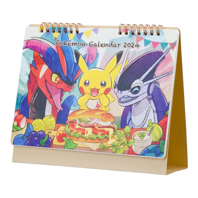POKEMON CALENDAR 2024 Desk Top Monthly Calendar Pokemon Center Pikachu