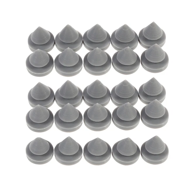 25 Pcs Bouchon En Caoutchouc Anti-collision Arrêt De Porte Mural Toilette