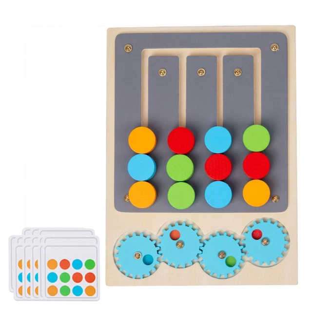 CAIXINYI Giocattoli Montessori per bambini, Giochi di abbinamento di colori e forme in legno, per Giochi Montessori 2 Anni, Giocattoli impilabili e ordinabili per bambini da 1 a 3 anni