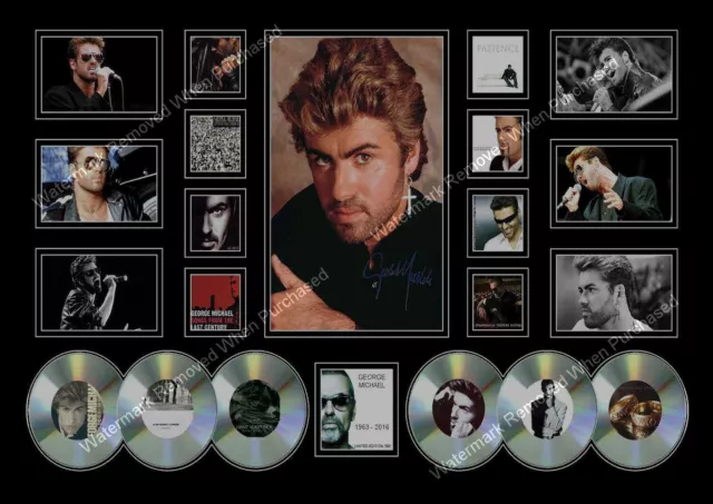 George Michael  Signed Songwriter A4 Photo Limited Edition Print Memorabilia