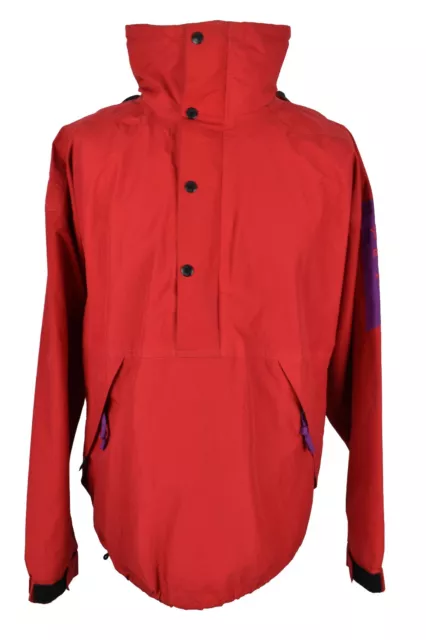 THE NORTH FACE Giacca frangivento rossa Stoway taglia M da uomo pullover mezza cerniera gore