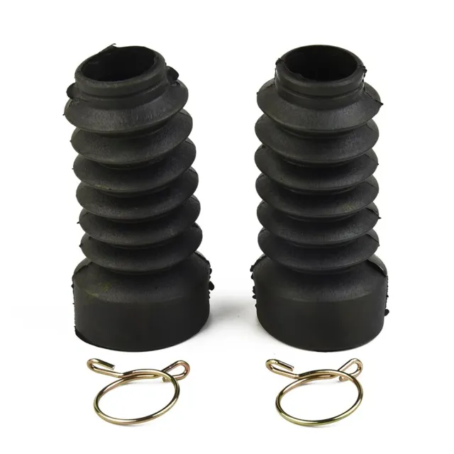 1 Pair Motorcycle Rubber Front Fork Gaiters Dust Cover For Shock Absorber