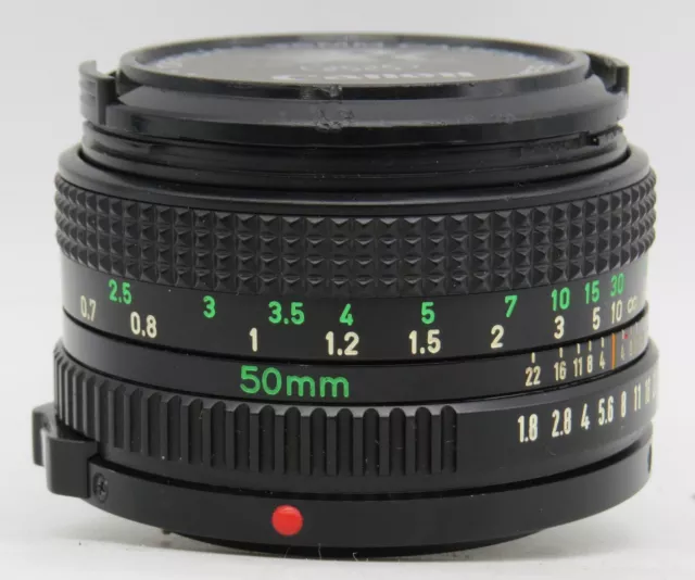 Canon FD 50mm 1:1.8 S.C Breech Mount Manual Focus Lens