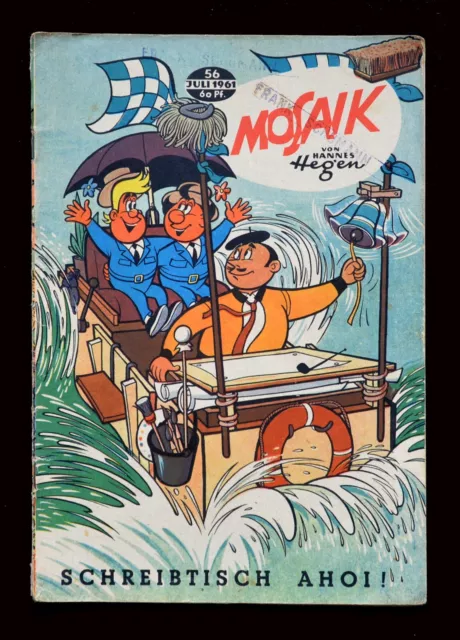 Original Mosaik Hannes Hegen HH Digedags Nummer Nr. 56 von Juli 1961