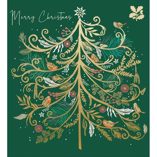5 NATIONAL TRUST Harmony Tree Christmas Cards Charity UK Made Xmas