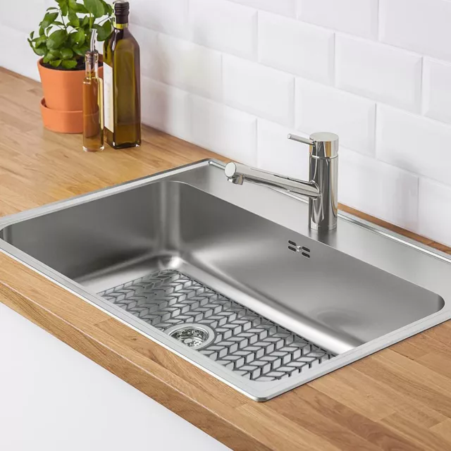 26x14 Inch Kitchen Silicone Sink Mat Counter Protector Non-Slip Mesh