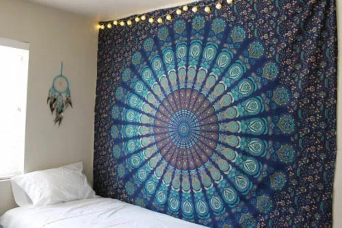 Indian Tapestry Wall Hanging Mandala Hippie Gypsy Bedspread Throw Bohemian Cover