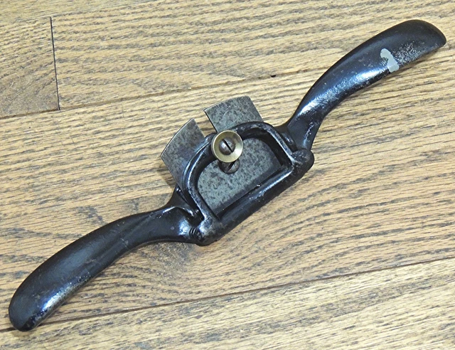 1858 BAILEY PATENT STANLEY No. 53 ADJUSTABLE SPOKE SHAVE-ANTIQUE HAND TOOL-PLANE