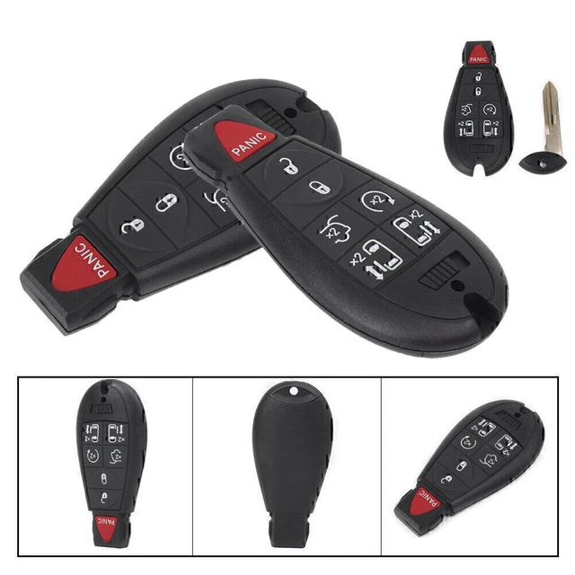 2x Car Uncut Keyless Remote Key Fob For Dodge Grand Caravan M3N5WY783X IYZ-C01C