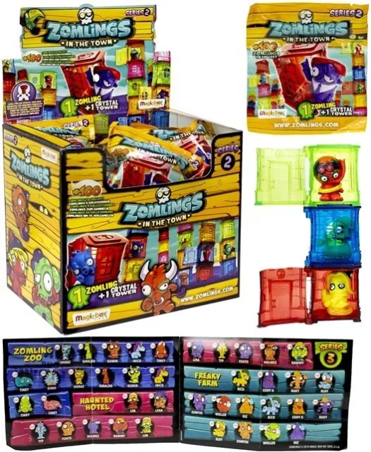 Zomlings IN THE TOWN  Serie 2  Spielfiguren Sammelfiguren  12 Stk. Blindbags