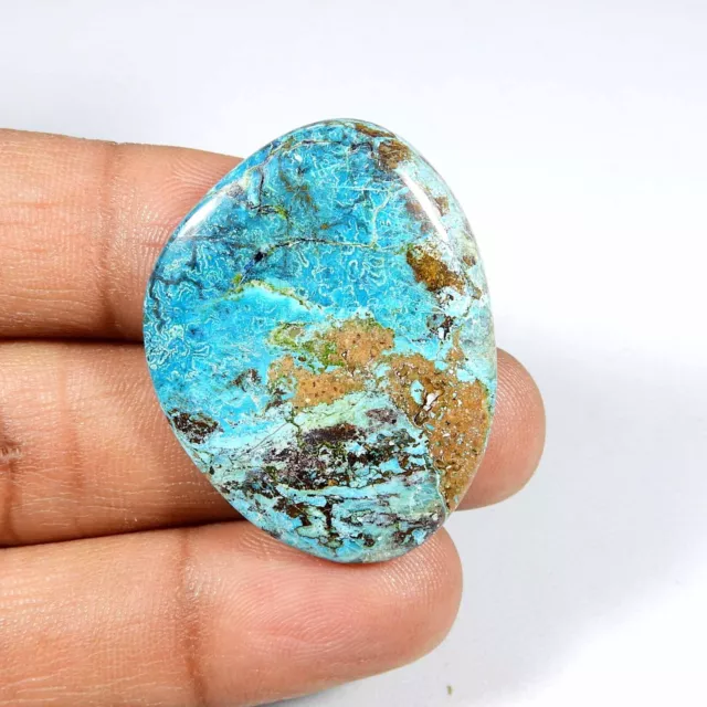 Naturel Vert Bleu Shattuckite Cabochon Déguisement 36x28 MM Gemme Desseré ST-30