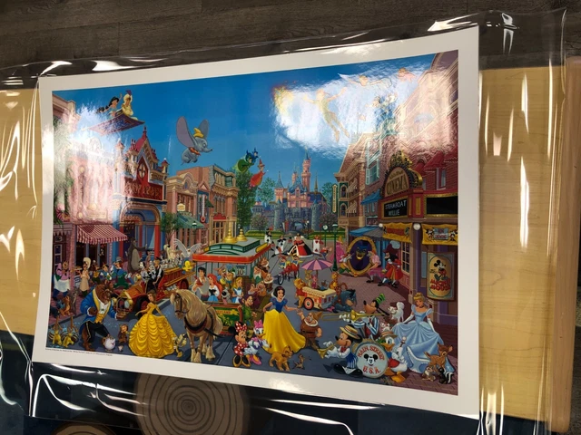 Disney Characters Lithograph The Little Mermaid Manny Hernandez Print Artwork