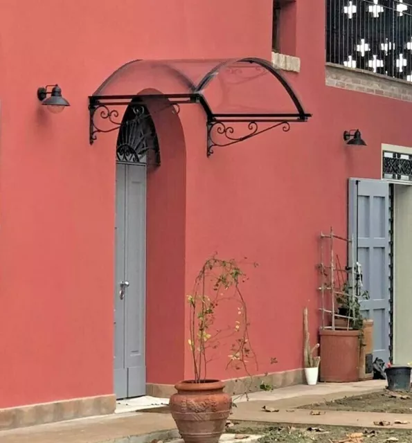 Abris de fer DIY d'entrée auvents de polycarbonate toiture Plantilla ALBA FERRO