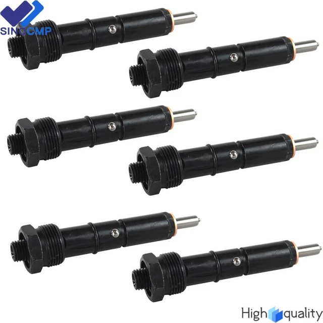 6PCS Fuel Injectors For Bosch 300 Marine 12 Valve 5.9L Cummins +50HP 0432133864