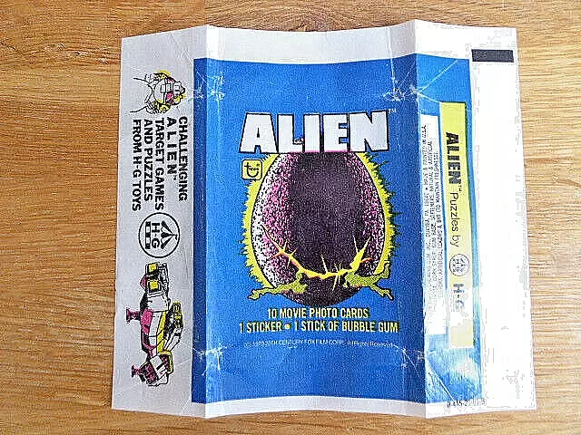 Alien Movie Empty Wax Wrapper Topps Gum  1979