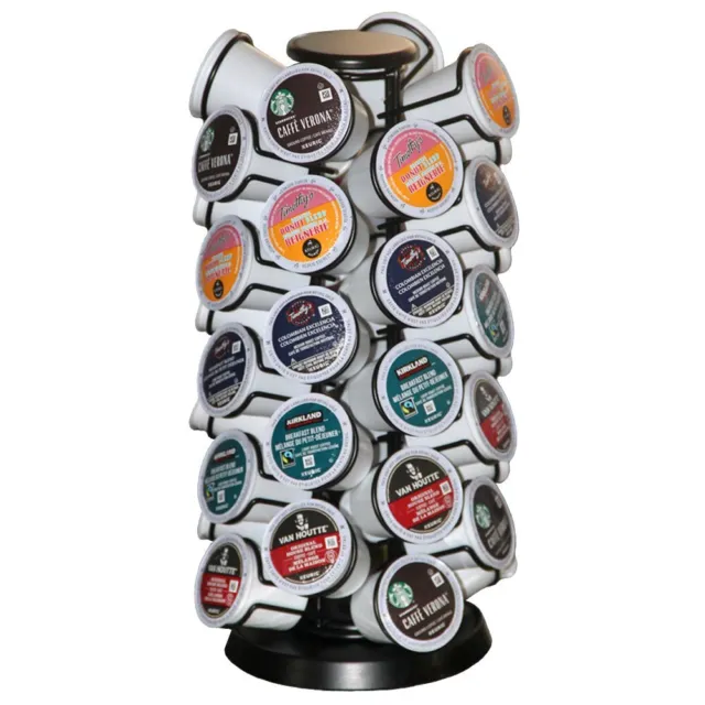 K Cups HolderK Cup Carousel Coffee Pods Storage Organizer StandComes All in O...