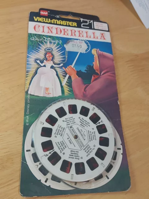 1977 Cinderella VIEWMASTER View Master 3 Reels BB-318-123-E WALT DISNEY